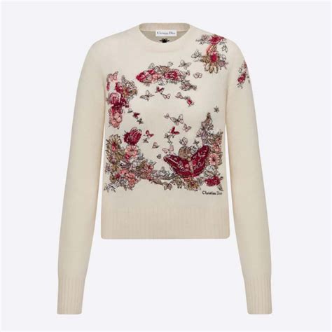 dior butterfly crewneck|dior autumn sweater.